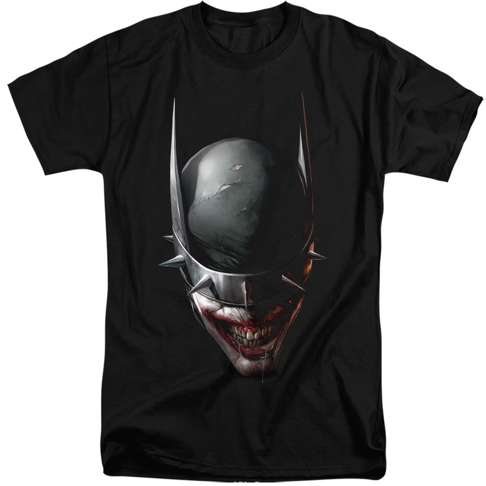 Batman Tall T-Shirt Who Laughs Close Up Black Tee