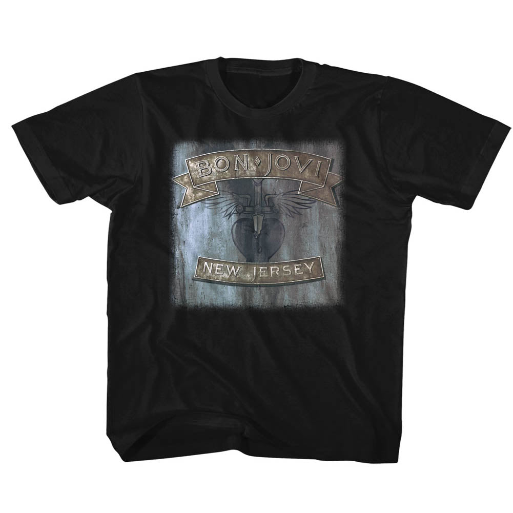 Bon Jovi Kids T-Shirt New Jersey Black Tee