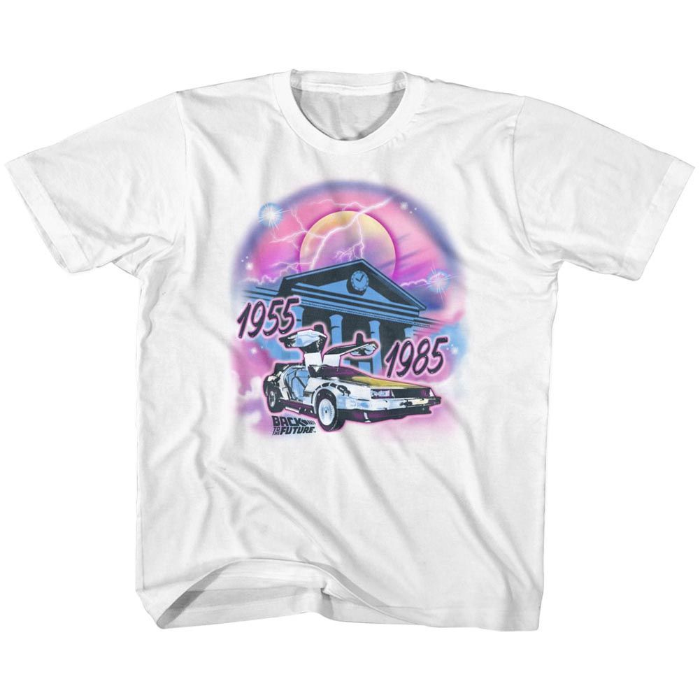 Back to the Future Kids T-Shirt Airbrushed DeLorean Tee