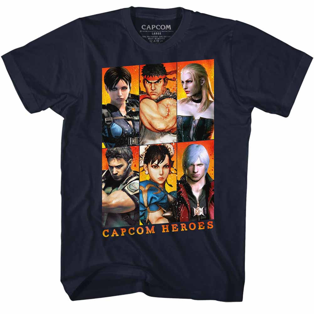 Capcom T-Shirt Gallery Navy Tee