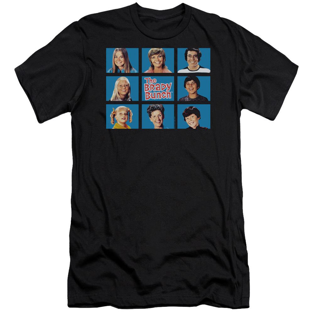 The Brady Bunch Premium Canvas T-Shirt Family Framed Black Tee