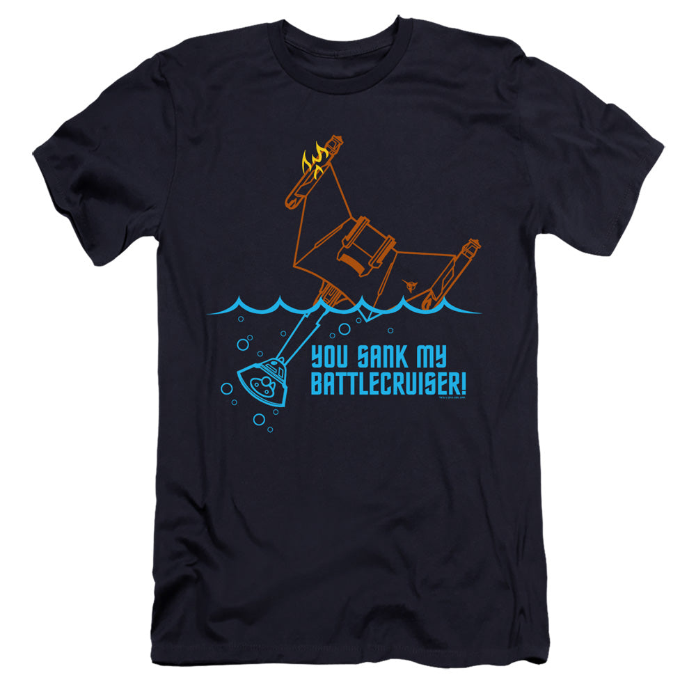 Star Trek Premium Canvas T-Shirt Sank My Battlecruiser Navy Tee