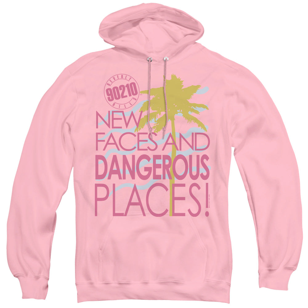 90210 Hoodie New Faces and Dangerous Places Pink Hoody