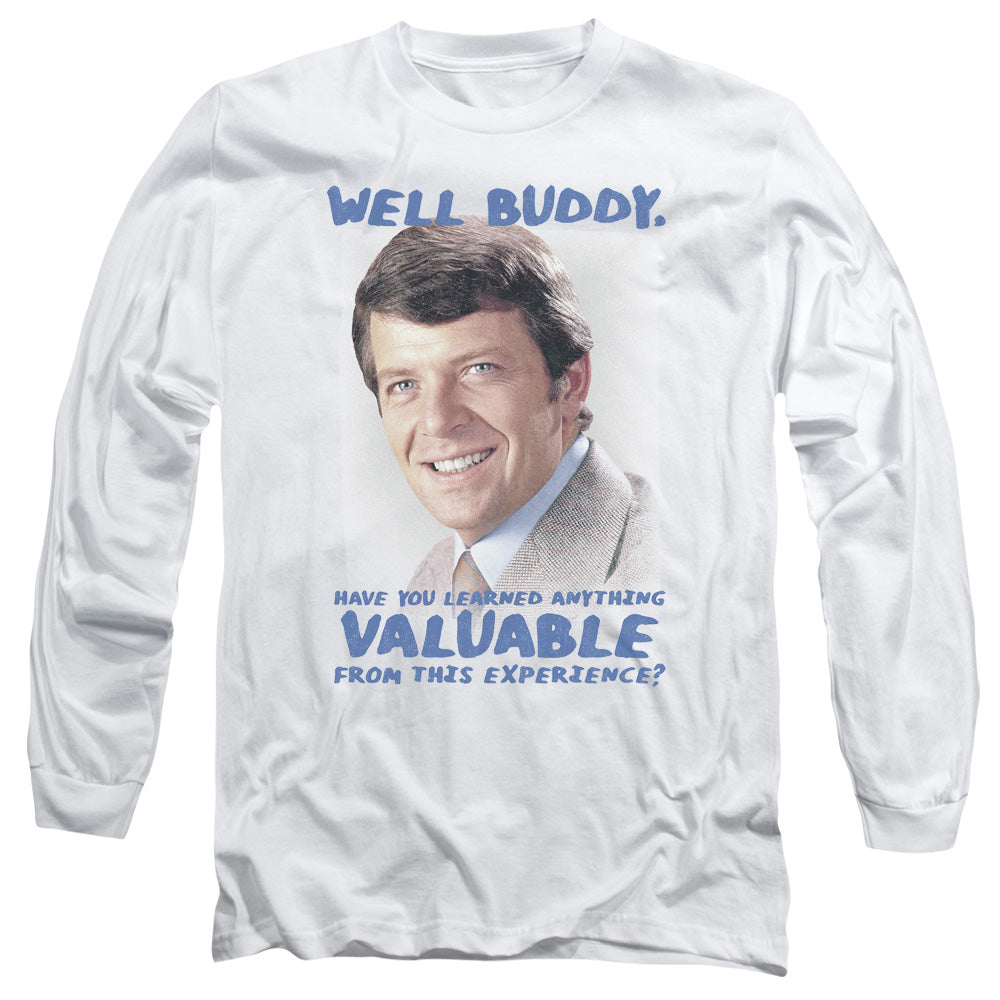 The Brady Bunch Long Sleeve T-Shirt Well Buddy White Tee