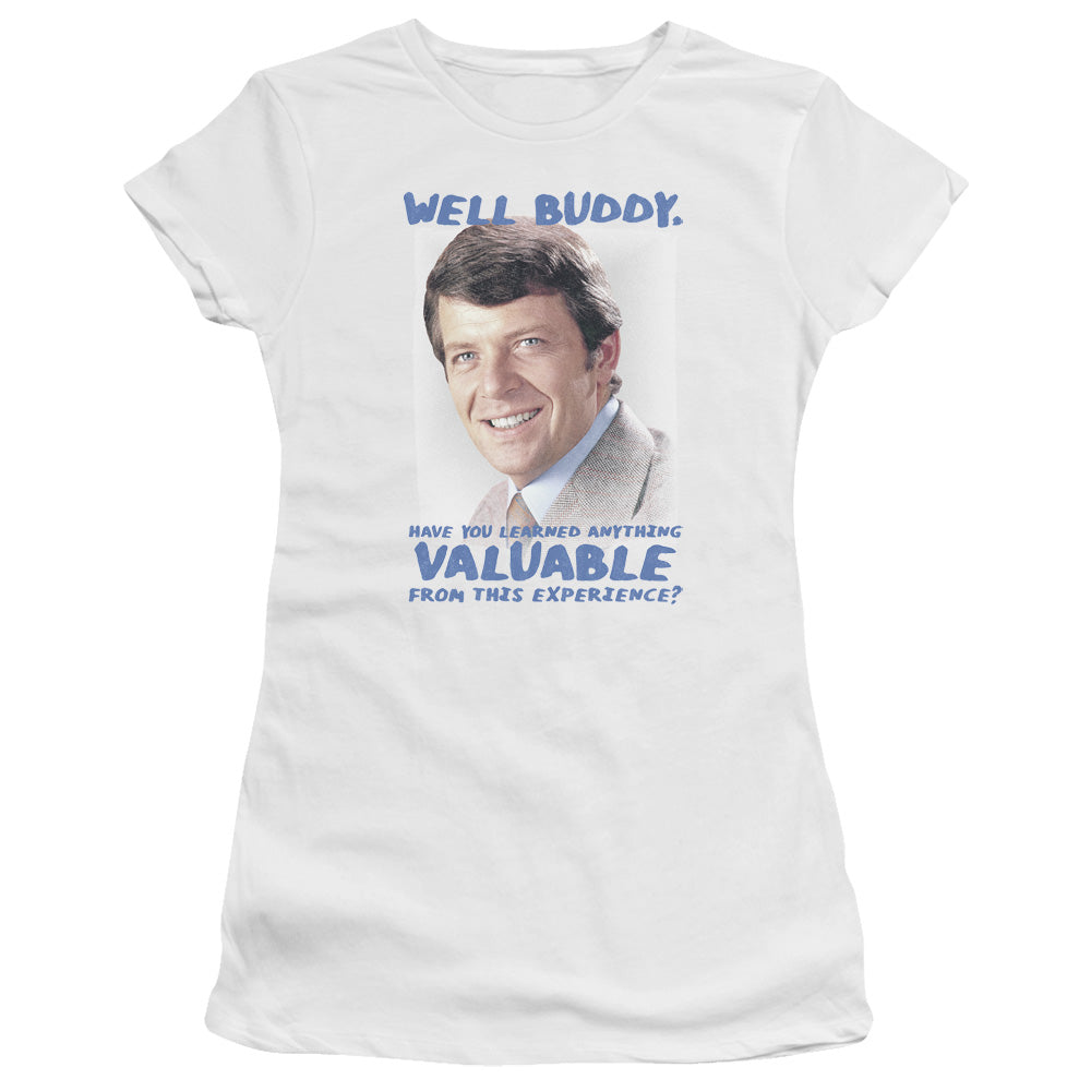 The Brady Bunch Juniors T-Shirt Well Buddy White Tee