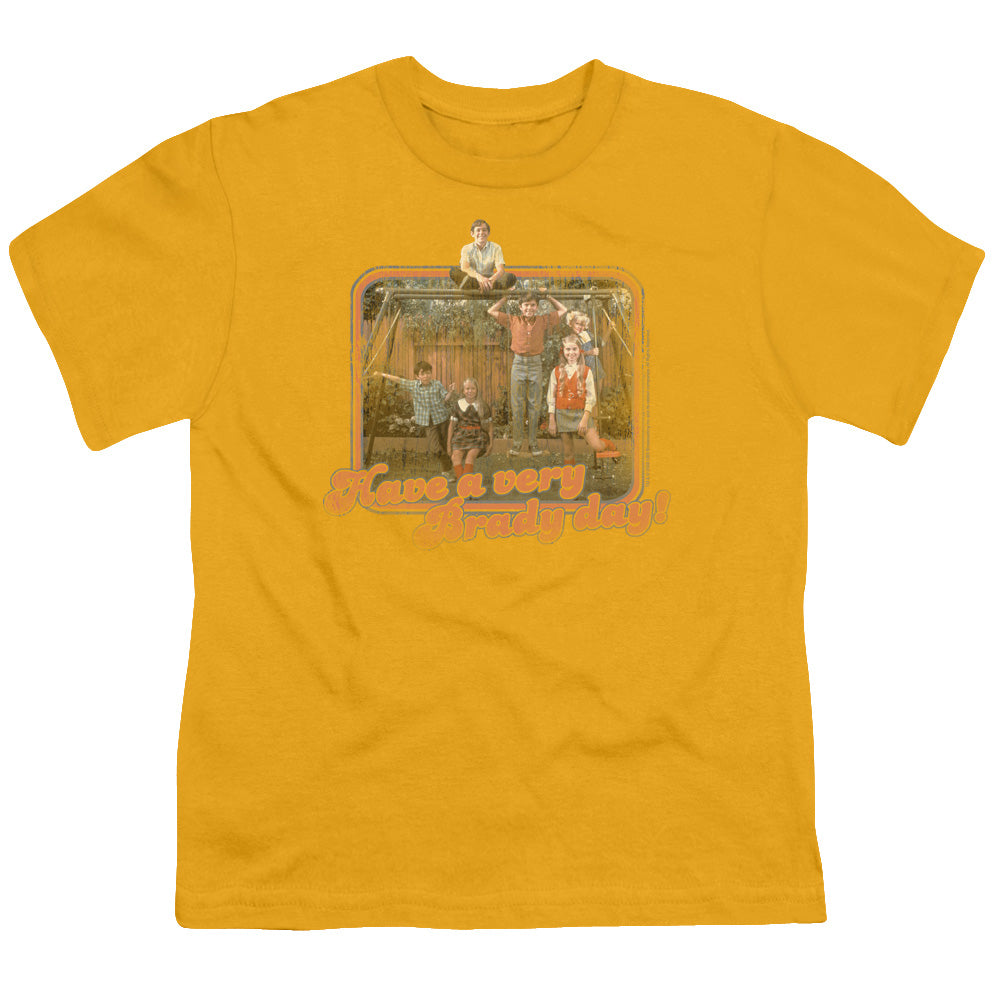 The Brady Bunch Kids T-Shirt Have a Very Brady Day Gold Tee