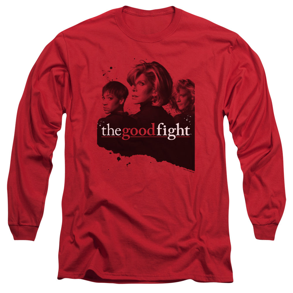 The Good Fight Long Sleeve T-Shirt Cast Red Tee