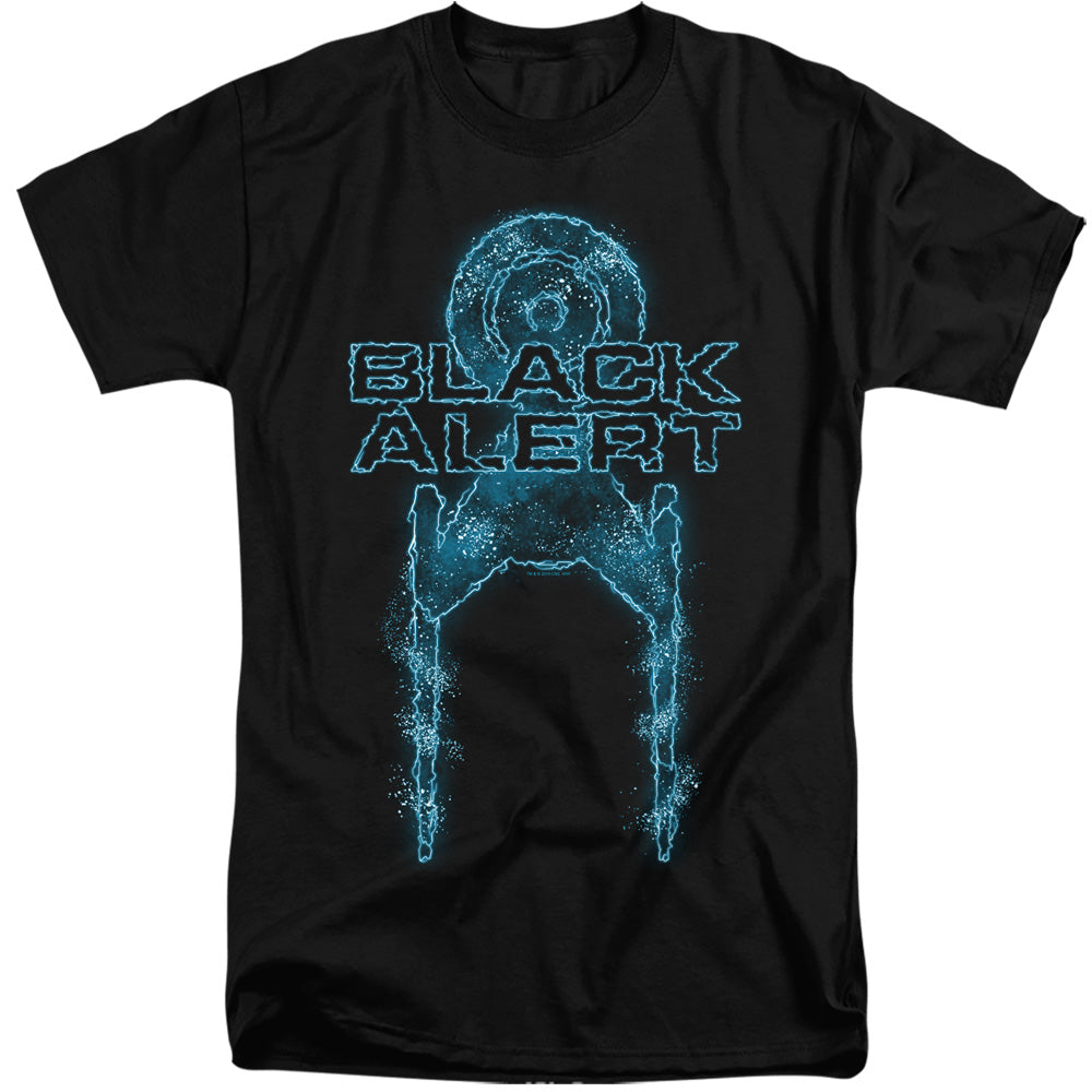 Star Trek Tall T-Shirt Black Alert Black Tee