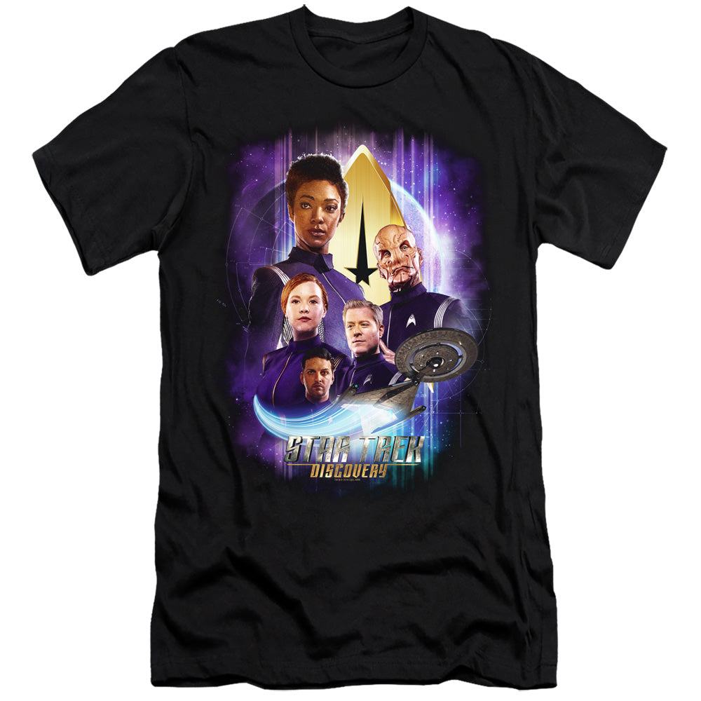 Star Trek Slim Fit T-Shirt Characters Black Tee