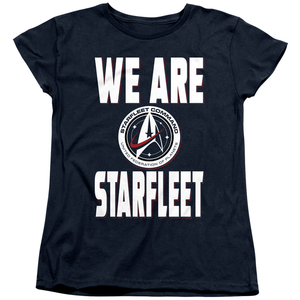 Star Trek Womens T-Shirt We Are Starfleet Navy Tee