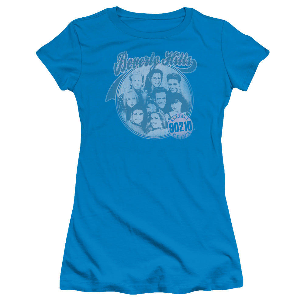 90210 Juniors T-Shirt Circle of Friends Turquoise Tee