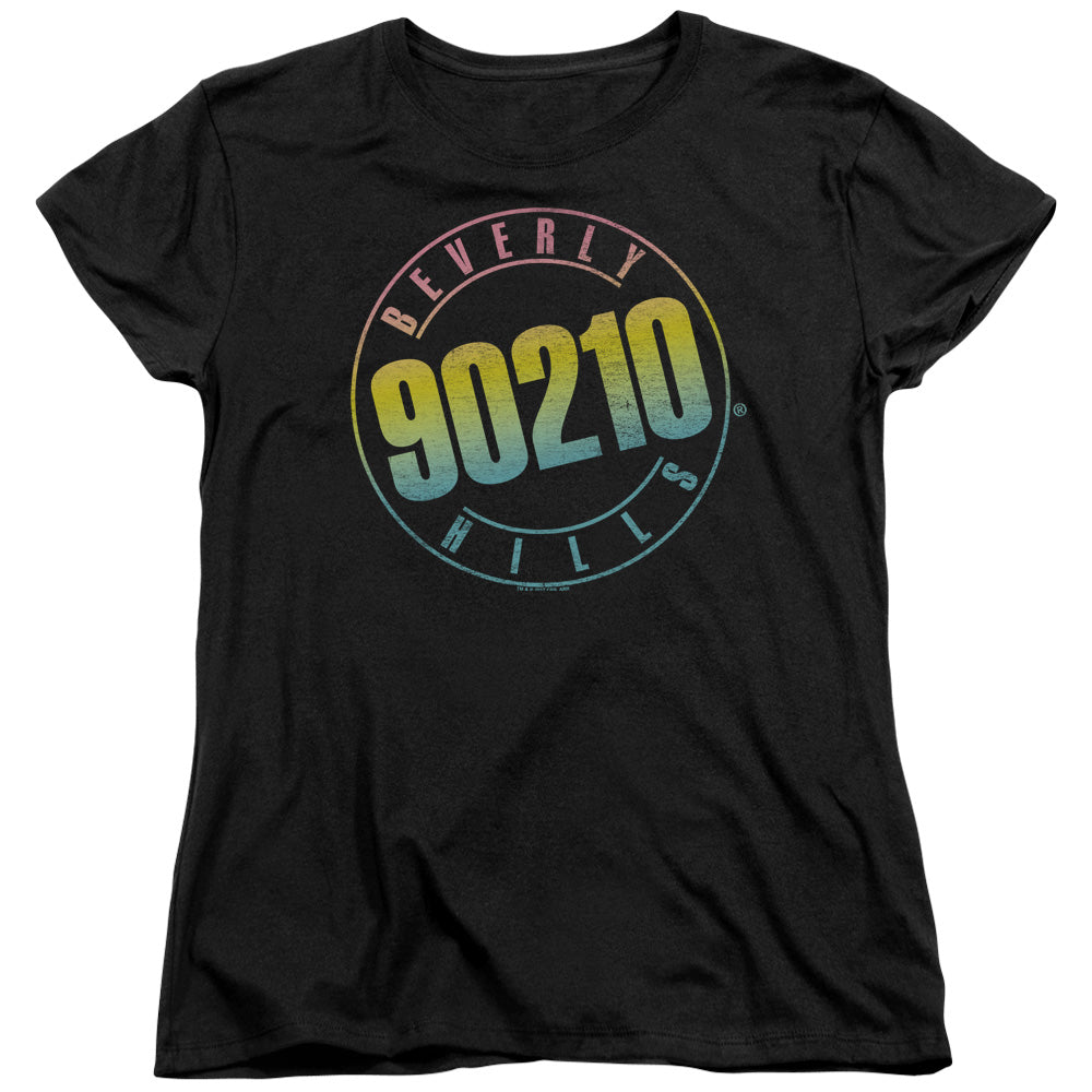 Beverly Hills 90210 Womens T-Shirt Logo Black Tee