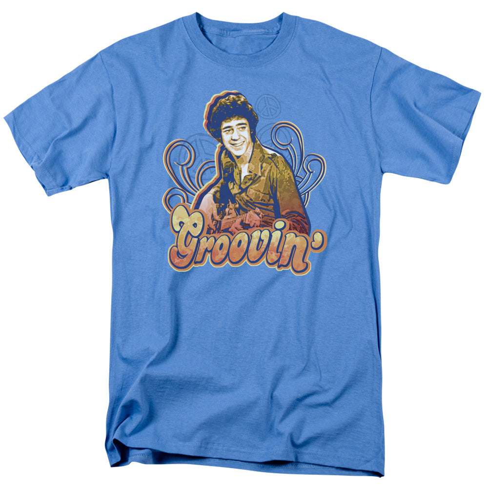 The Brady Bunch T-Shirt Grooving Carolina Blue Tee