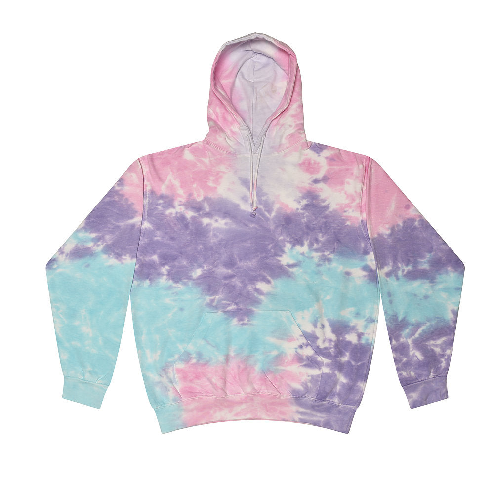 Tie Dye Pullover Multi Color Colorful Cotton Candy Hoodie