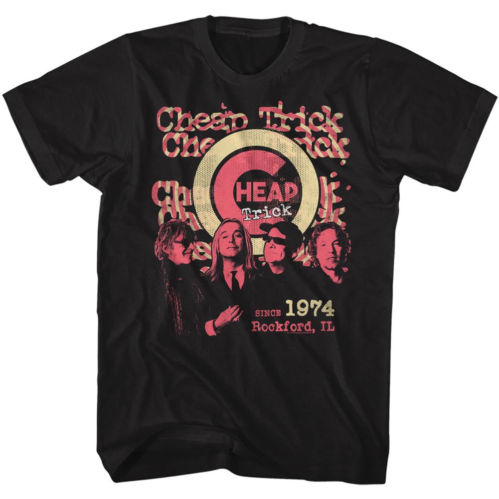 Cheap Trick Tall T-Shirt Since 1974 Black Tee