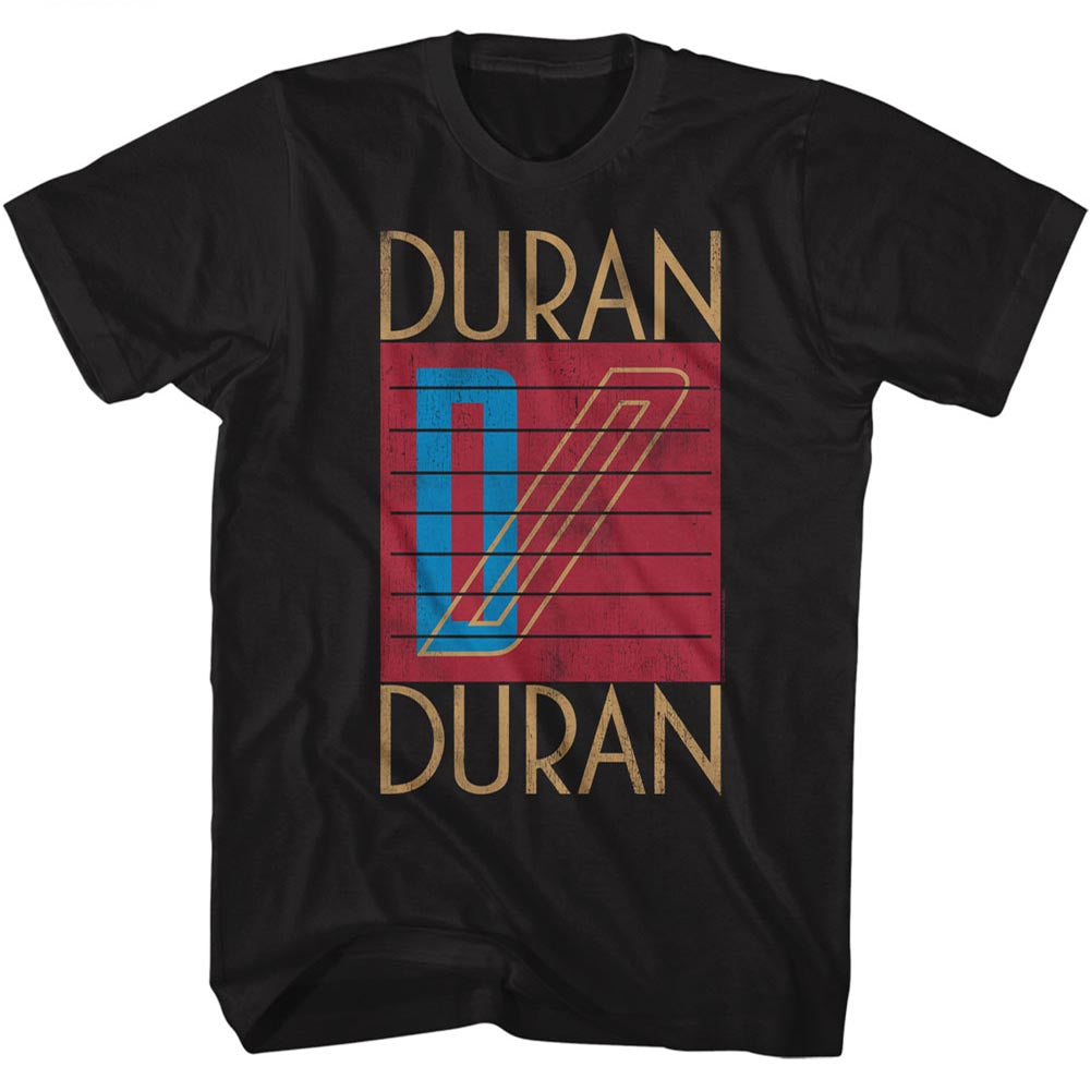 Duran Duran Tall T-Shirt Logo Black Tee