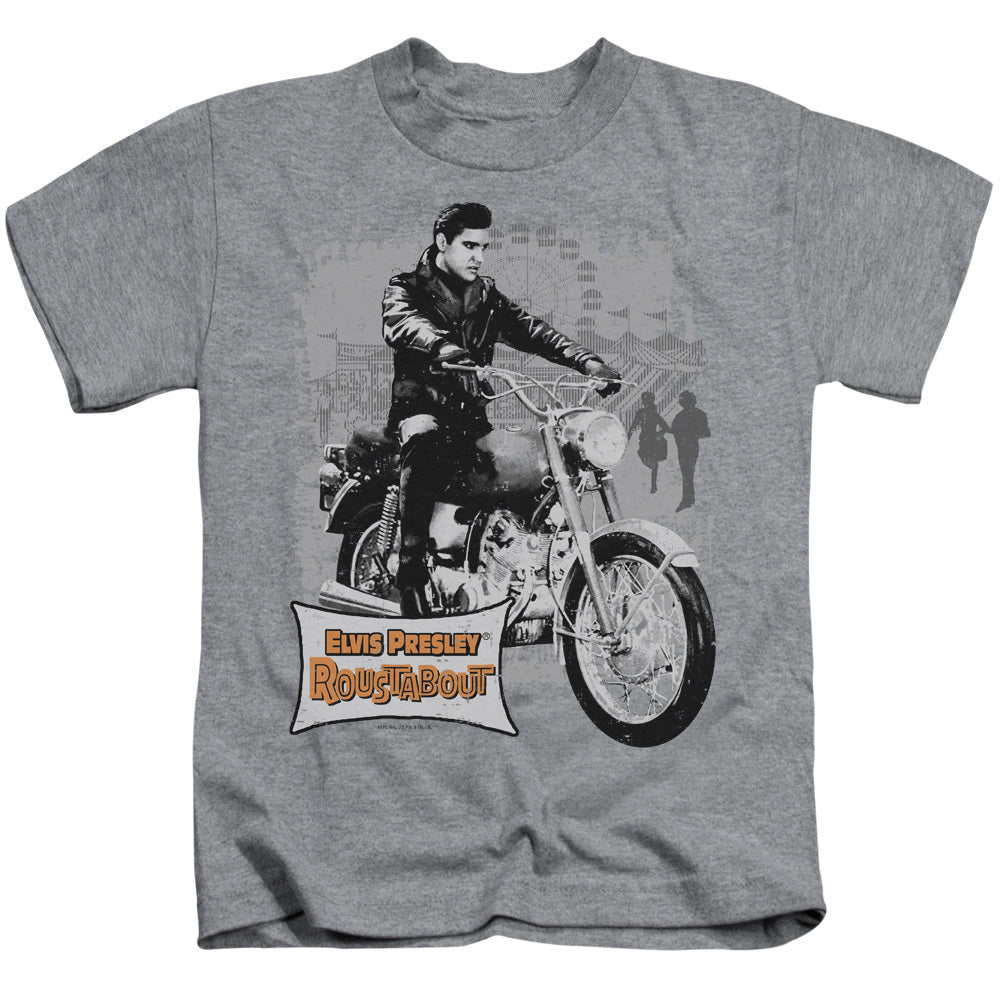 Elvis Presley Boys T-Shirt Roustabout Athletic Heather Tee