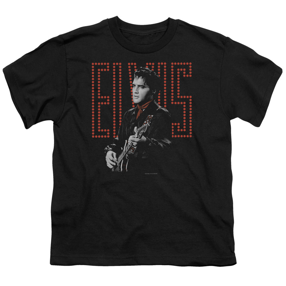 Elvis Presley Kids T-Shirt Guitar Man Black Tee