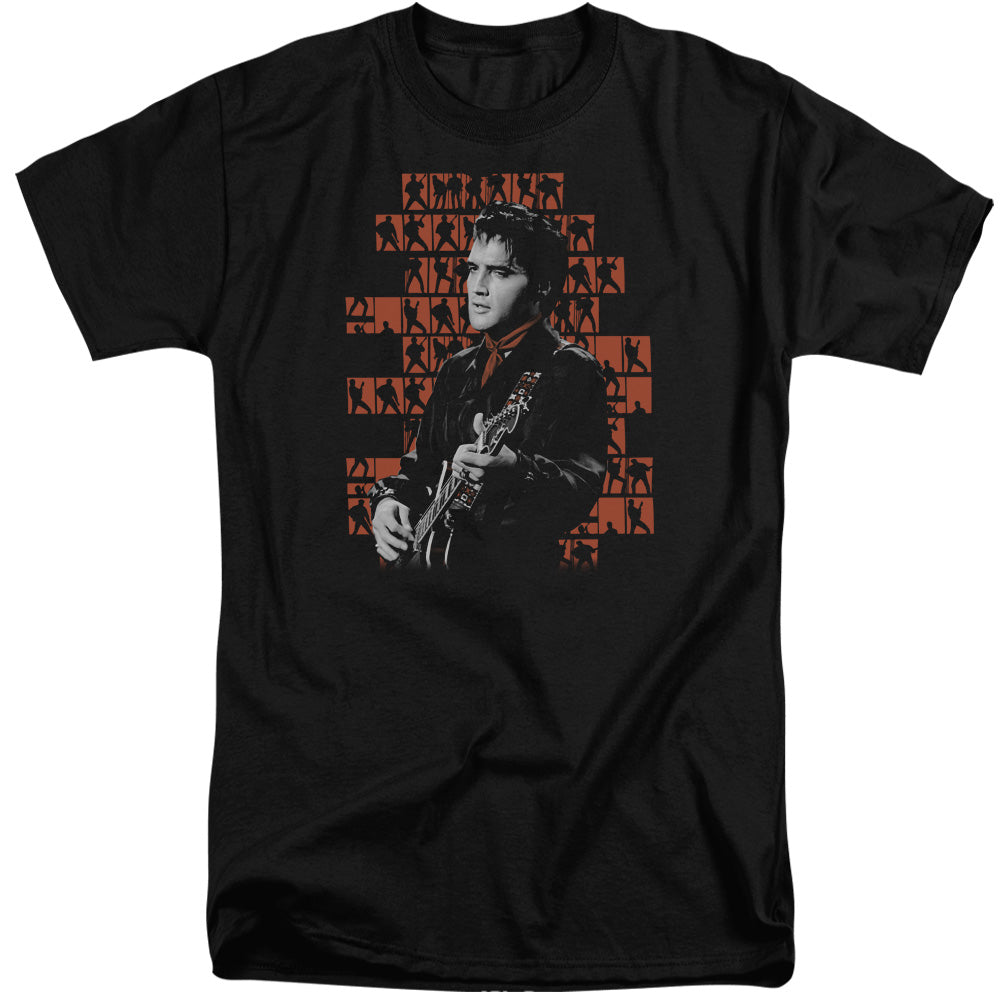 Elvis Presley Tall T-Shirt Poses Black Tee