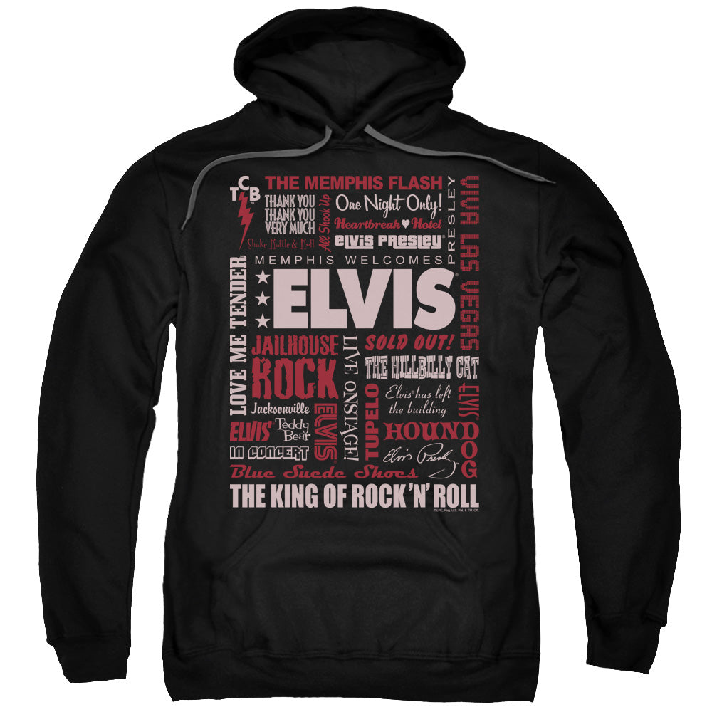 Elvis Presley Hoodie Flashback Black Hoody