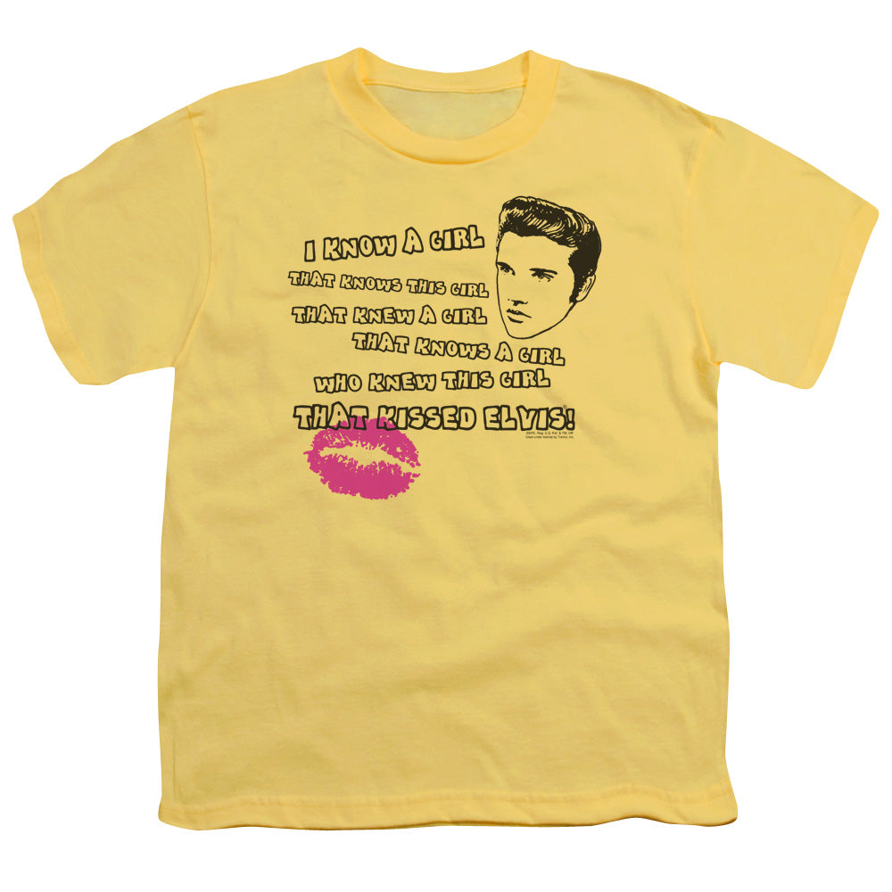 Elvis Presley Kids T-Shirt Kissed Elvis Banana Tee