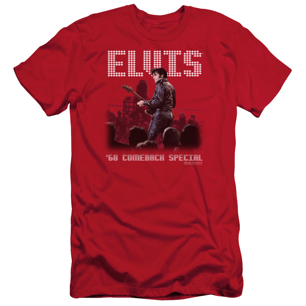 Elvis Presley Slim Fit T-Shirt 68 Comeback Special Red Tee