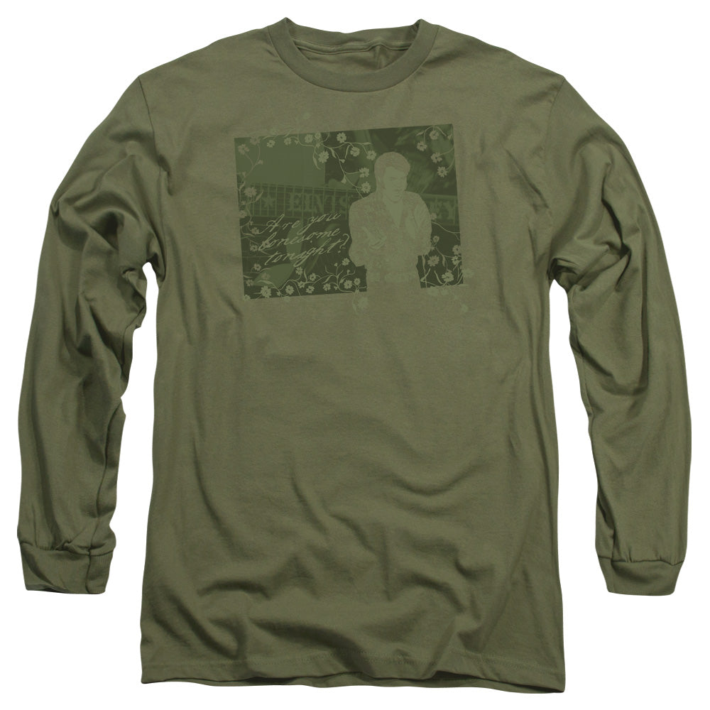 Elvis Presley Long Sleeve T-Shirt Lonesome Tonight Military Tee