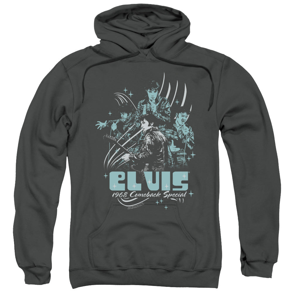 Elvis Presley Hoodie 1968 Comeback Special Charcoal Hoody