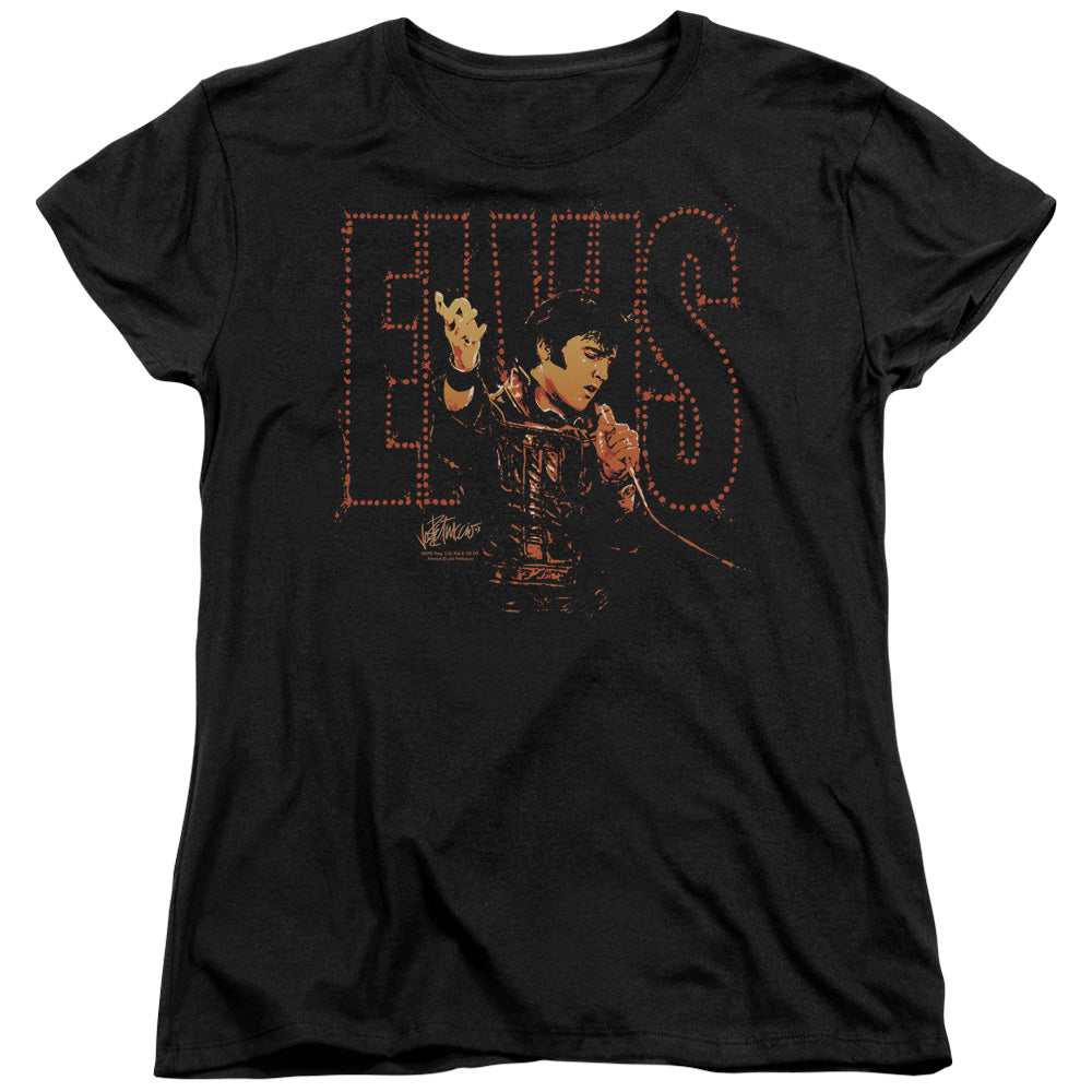 Elvis Presley Womens T-Shirt Take My Hand Black Tee