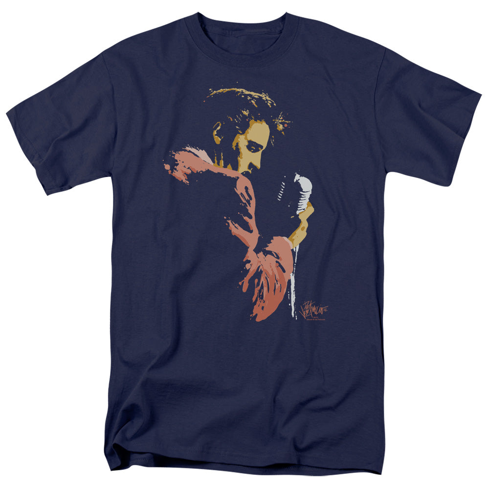 Elvis Presley T-Shirt Singing Navy Tee