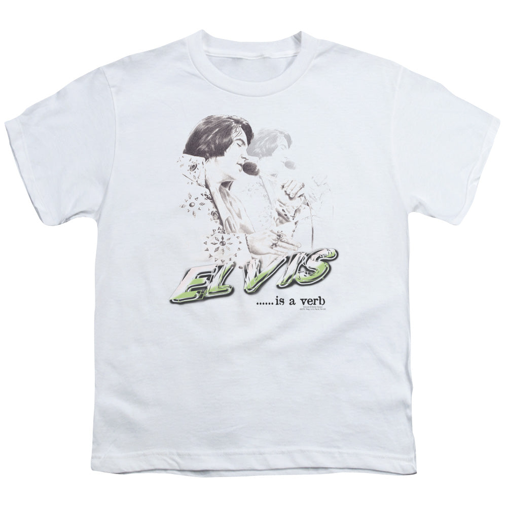 Elvis Presley Kids T-Shirt Verb White Tee