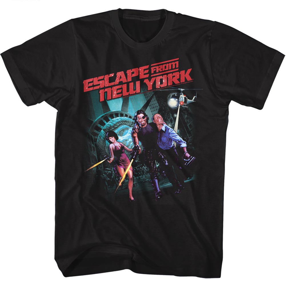 Escape From New York T-Shirt Running Escape Black Tee