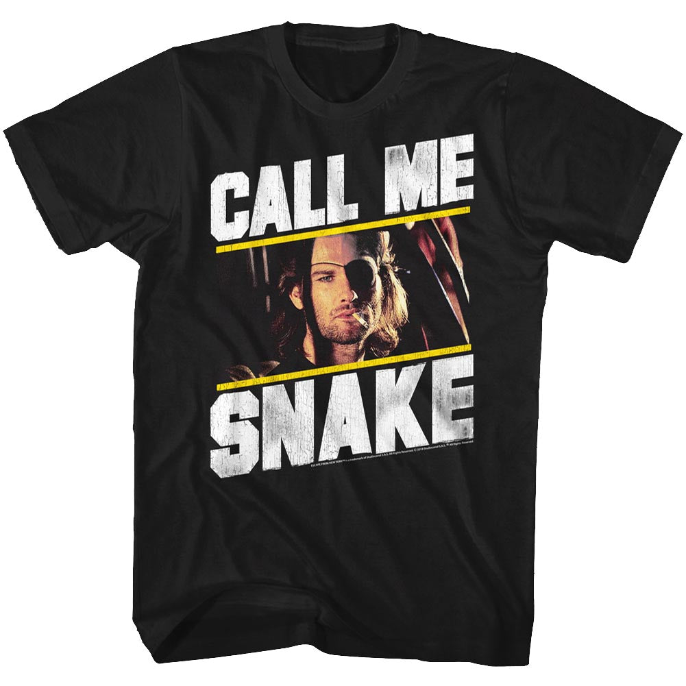 Escape From New York Tall T-Shirt Call Me Snake Black Tee
