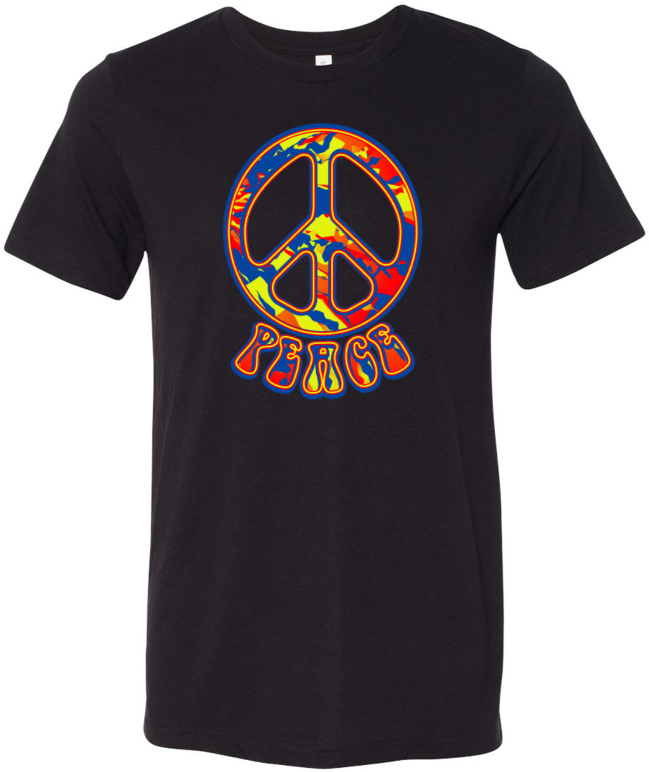 Peace T-shirt Funky 70's Peace Tri Blend Tee