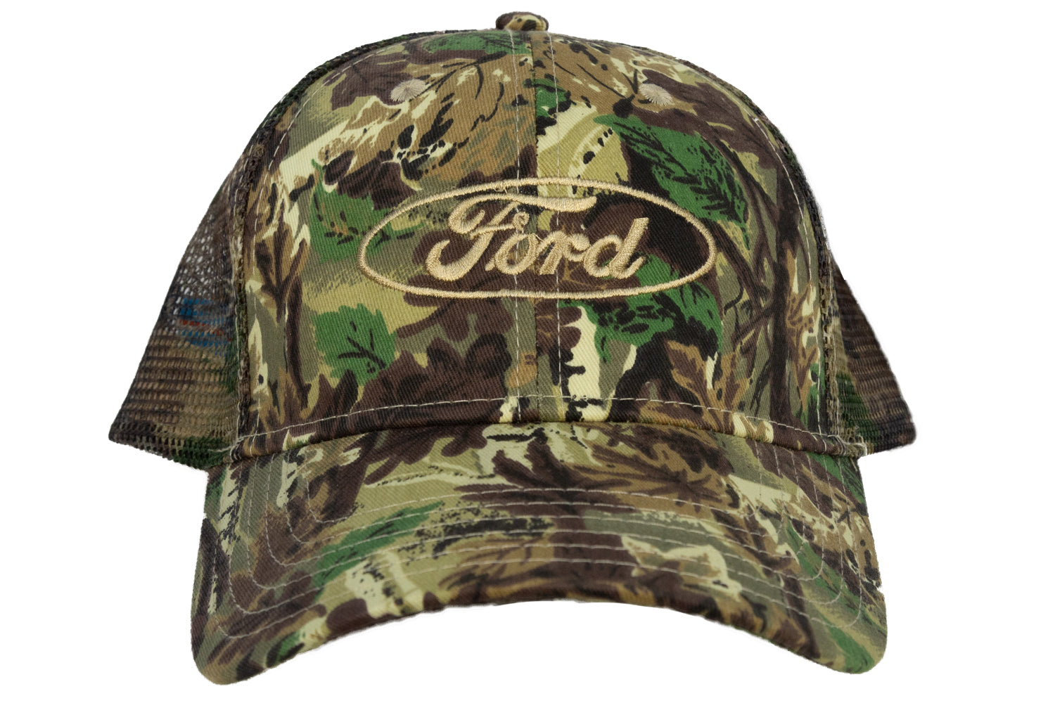 Ford Hat Camoflauge Embroidered Cap, Mesh Back