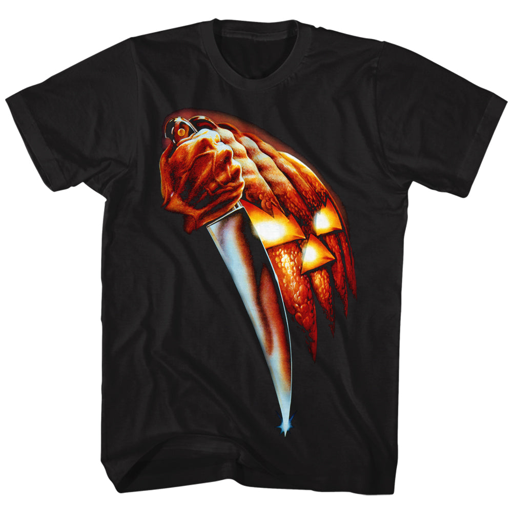 Halloween Tall T-Shirt Michael Myers Knife Black Tee