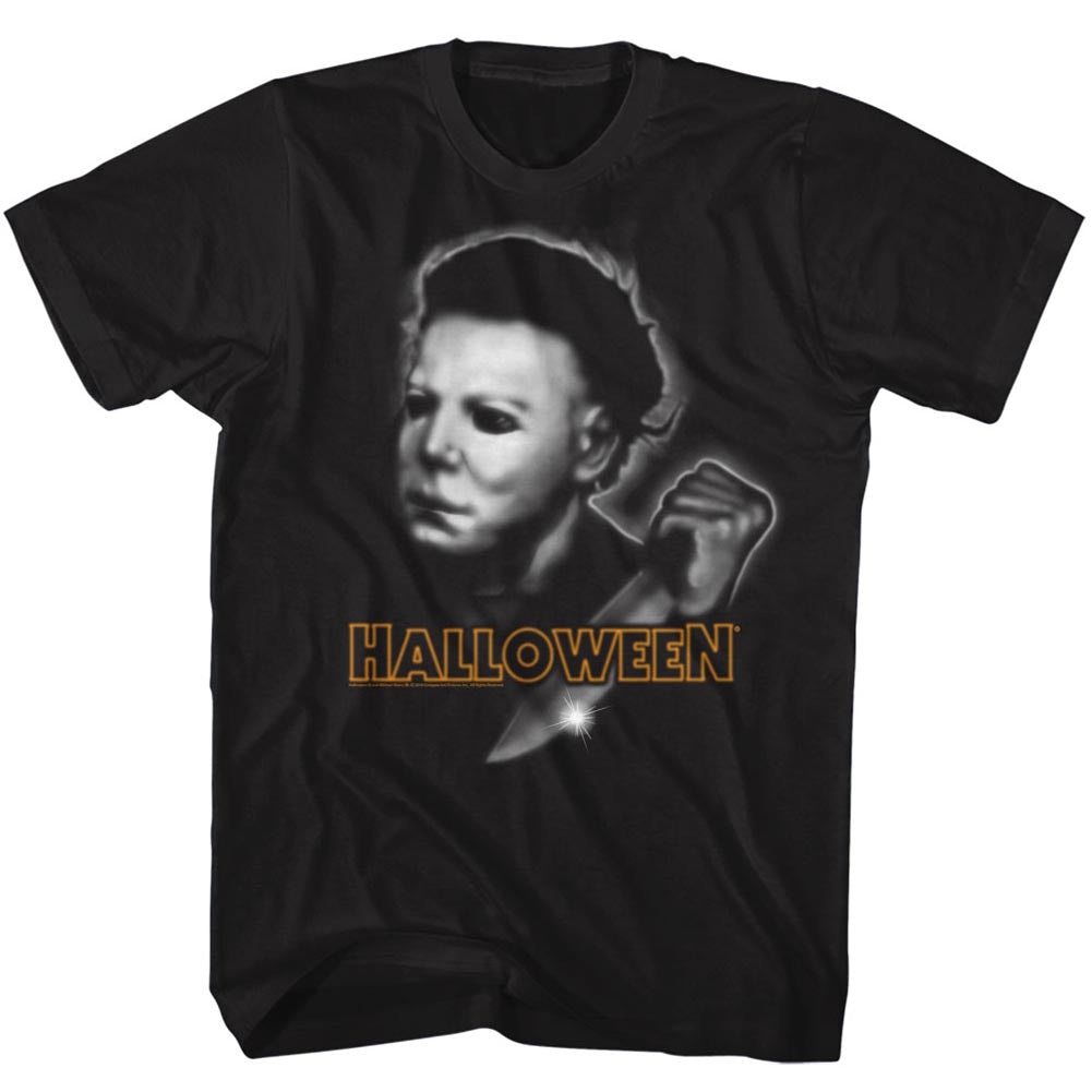 Halloween T-Shirt Blurred Michael Myers Black Tee