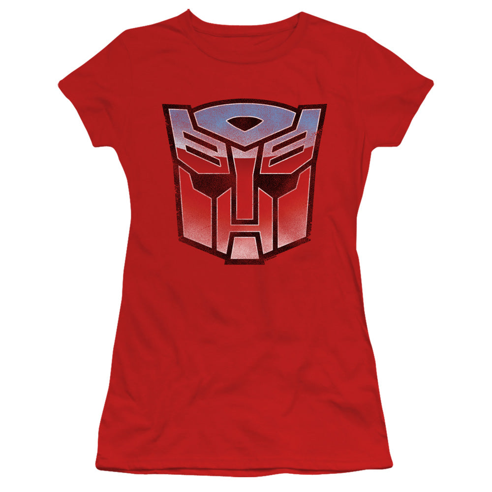 Transformers Juniors T-Shirt Blue and Red Autobot Logo Red Tee
