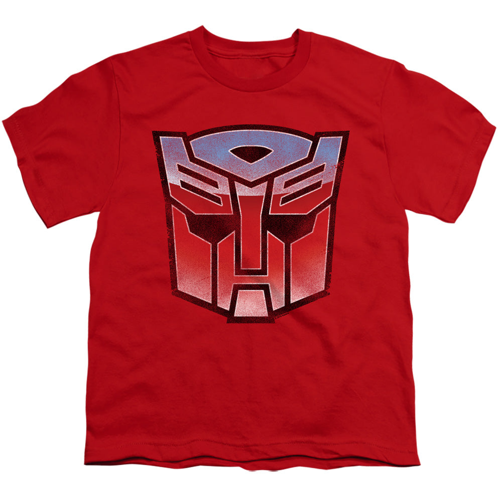 Transformers Kids T-Shirt Blue and Red Autobot Logo Red Tee