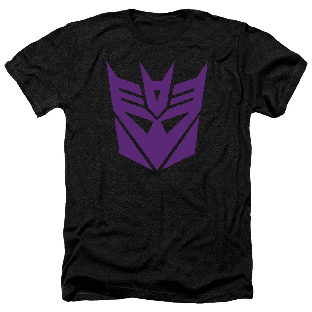 Transformers Heather T-Shirt Purple Decepticon Logo Black Tee