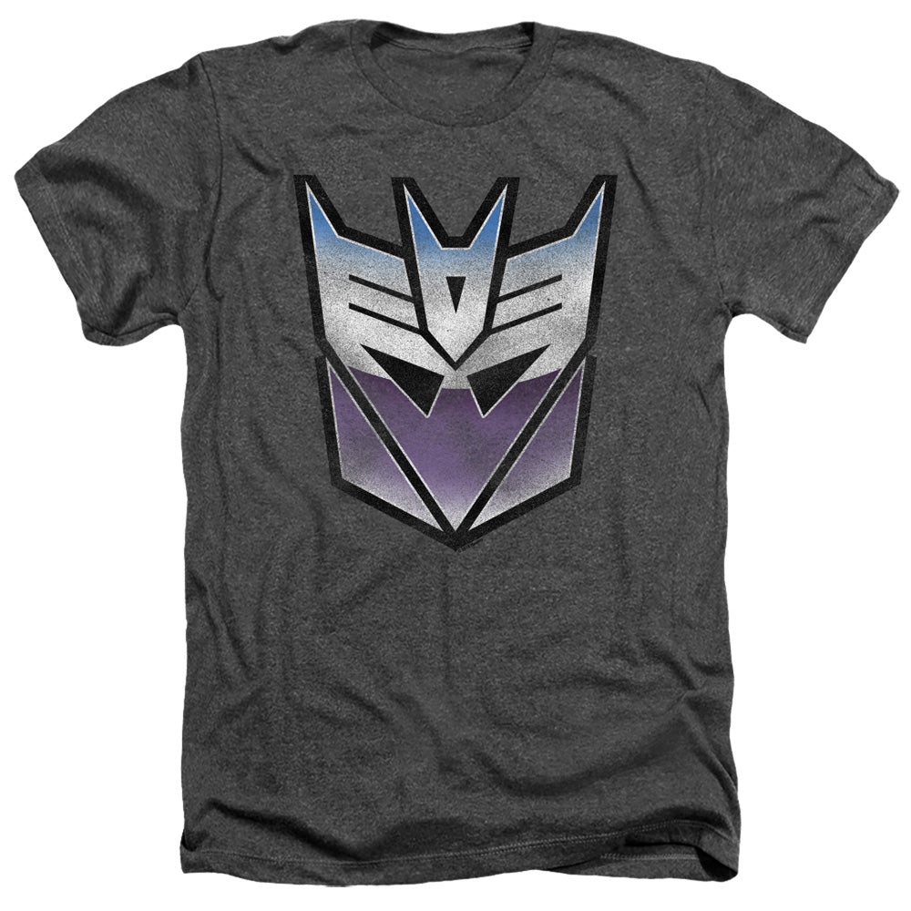 Transformers Heather T-Shirt Blue and Purple Decepticon Charcoal