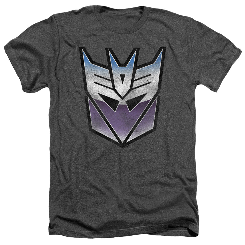 Transformers Heather T-Shirt Blue and Purple Decepticon Charcoal Tee