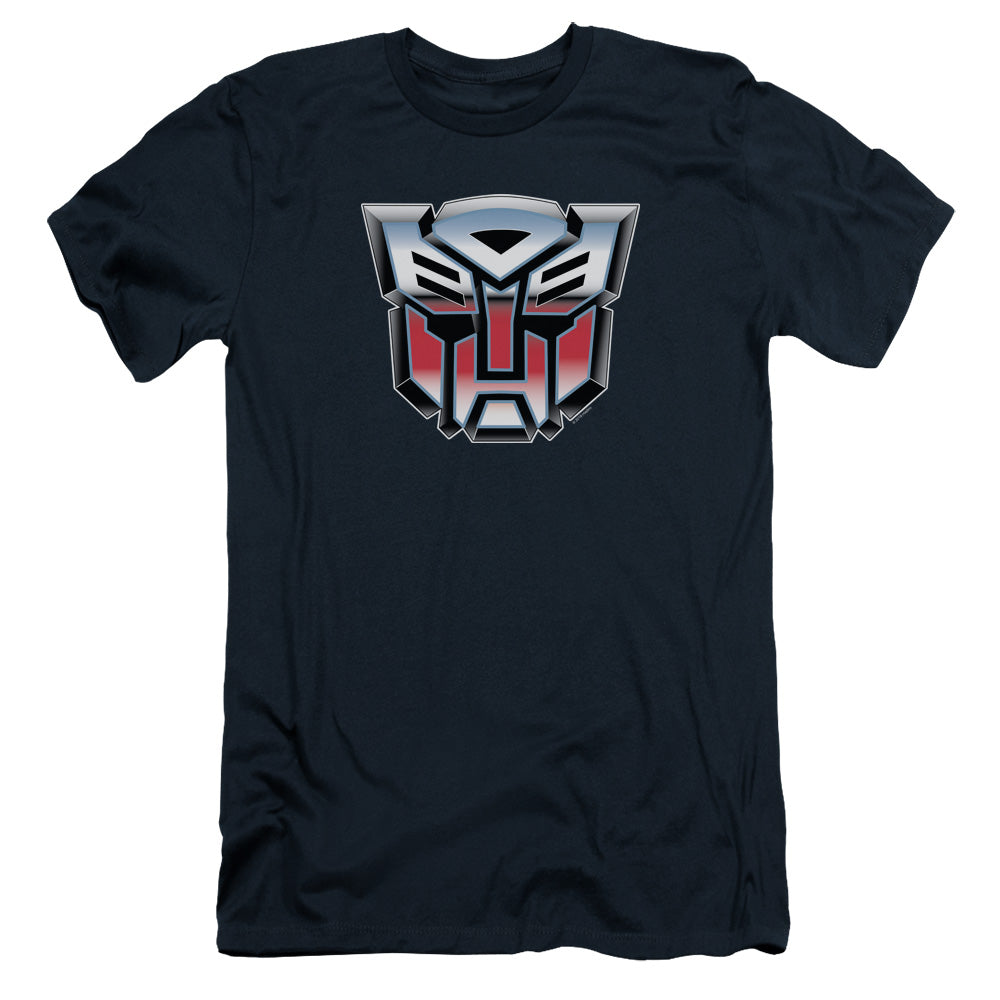 Transformers Slim Fit T-Shirt Autobot Logo Navy Tee