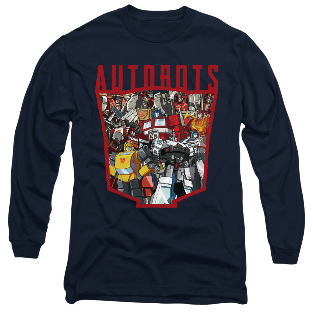 Transformers Long Sleeve T-Shirt Autobots Collage Navy Tee