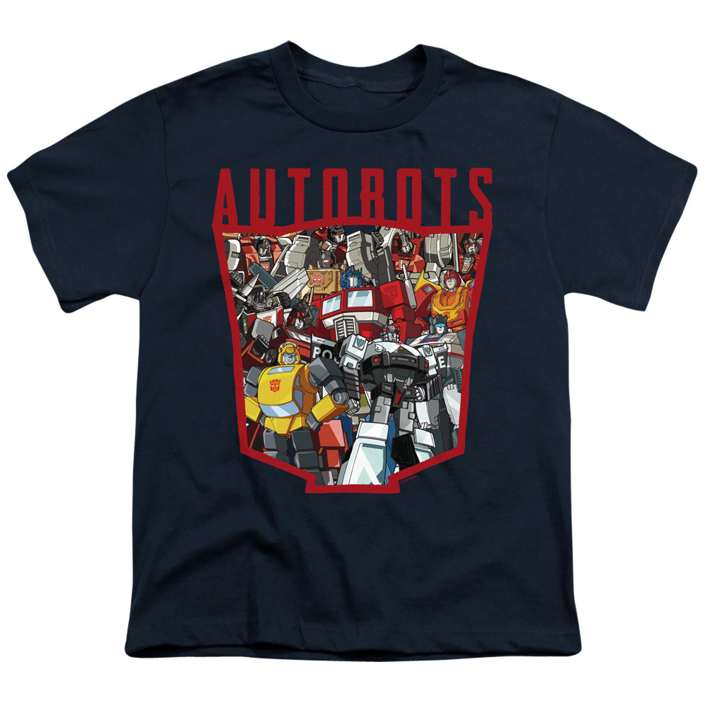 Transformers Kids T-Shirt Autobots Collage Navy Tee