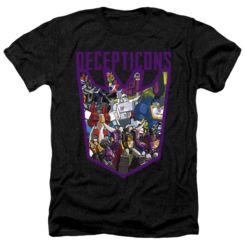 Transformers Heather T-Shirt Decepticon Collage Black Tee