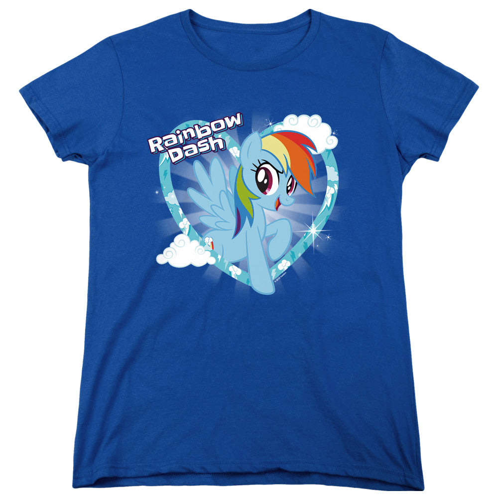 My Little Pony Womens T-Shirt Rainbow Dash Royal Tee
