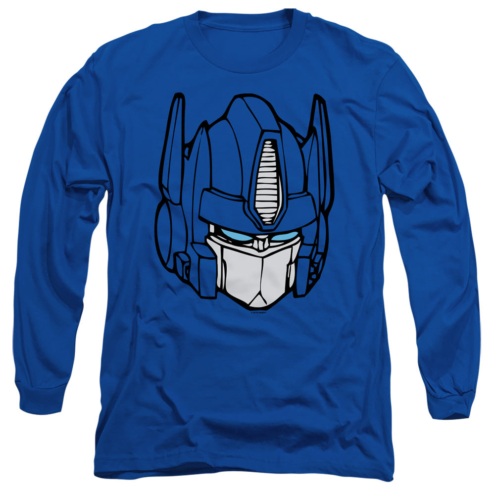 Transformers Long Sleeve T-Shirt Optimus Prime Face Royal Tee