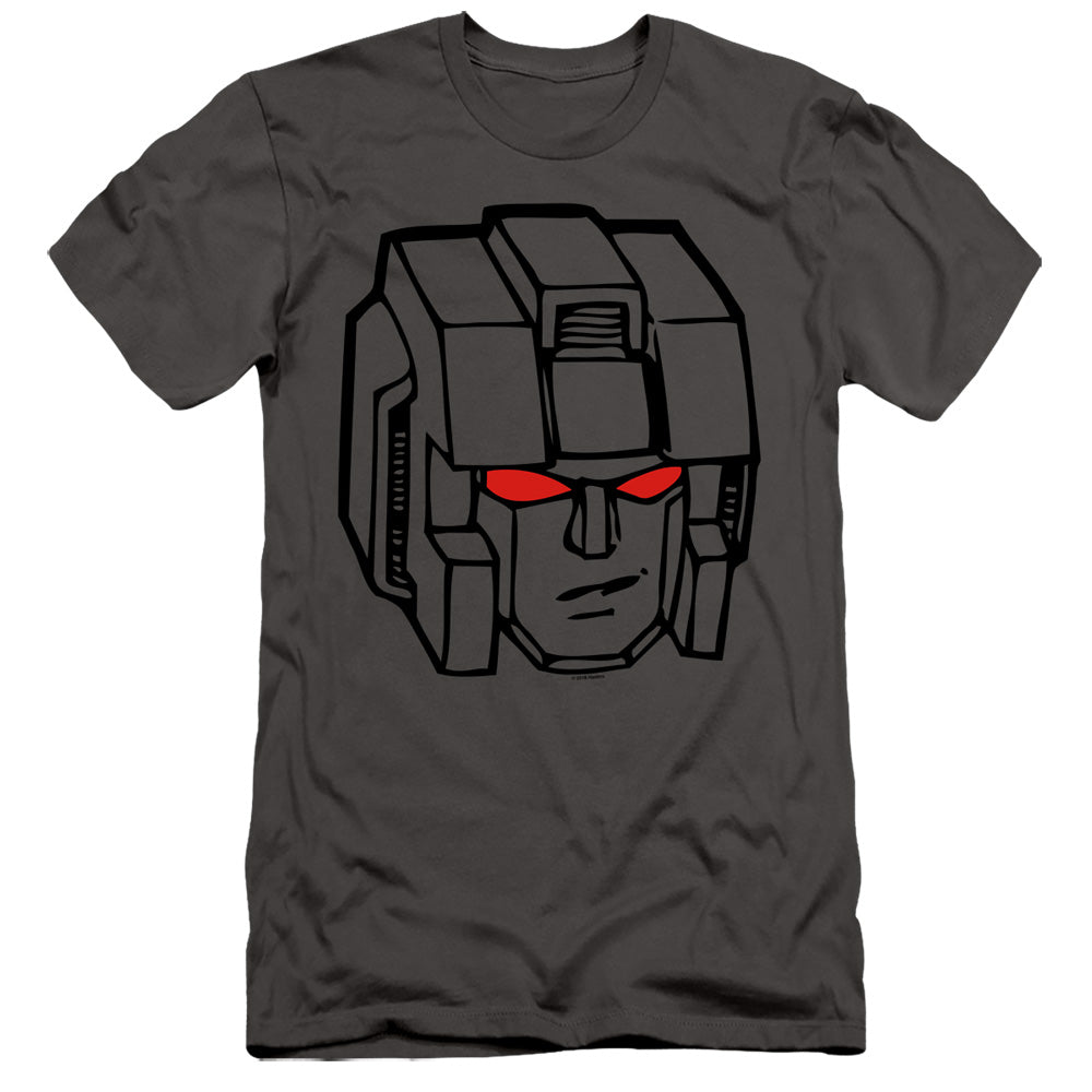 Transformers Slim Fit T-Shirt Starscream Face Charcoal Tee