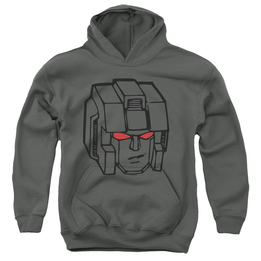 Transformers Kids Hoodie Starscream Face Charcoal Hoody